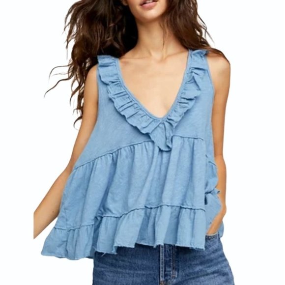 Free People Tops - SOLD FREE PEOPLE Out And About Tank In Rain Song